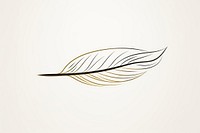 Feather logo pattern line. AI generated Image by rawpixel.