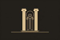 Greek column order architecture logo representation. AI generated Image by rawpixel.