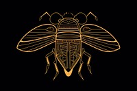 Hieroglyphic bug animal insect bee. AI generated Image by rawpixel.