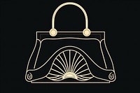 Luxury handbag purse gold line. AI generated Image by rawpixel.