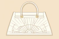 Luxury handbag purse line accessories. AI generated Image by rawpixel.