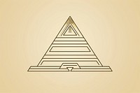 Step pyramid symbol line logo. AI generated Image by rawpixel.