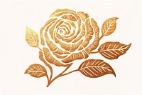 Rose ornament pattern plant gold. AI generated Image by rawpixel.