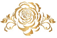 Baroque rose pattern white gold. AI generated Image by rawpixel.