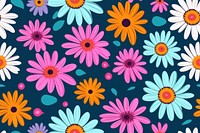 Daisies graphics pattern flower. AI generated Image by rawpixel.