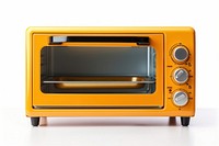 Electric toaster oven appliance white background technology. 