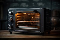 Electric toaster oven black technology equipment. AI generated Image by rawpixel.