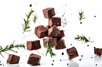 Beef cubes chocolate dessert food. AI generated Image by rawpixel.