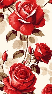 Red rose pattern flower backgrounds. 