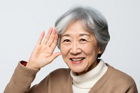 Mature asian woman adult hand retirement. AI generated Image by rawpixel.
