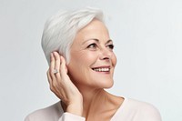 Mature woman portrait adult smile. AI generated Image by rawpixel.