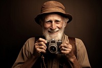 Old man with camera photographer photography portrait. AI generated Image by rawpixel.
