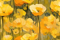 Pattern of buttercup painting flower plant. AI generated Image by rawpixel.