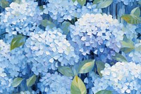 Pattern of hydrangea outdoors painting flower. 