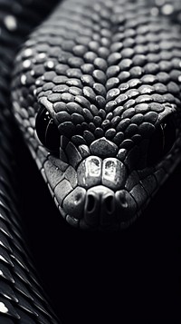 Snake eyes black reptile animal. AI generated Image by rawpixel.