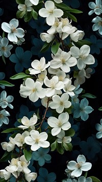 Jasmine flower backgrounds outdoors. AI generated Image by rawpixel.