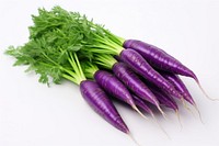 Triple purple carrots vegetable green plant. AI generated Image by rawpixel.