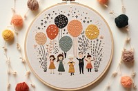 New year party embroidery celebration pattern. AI generated Image by rawpixel.