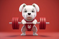 Lifting weight sports dog fitness. AI generated Image by rawpixel.