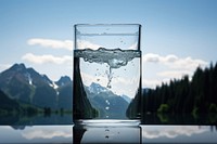 Clear liquid outdoors nature glass. AI generated Image by rawpixel.