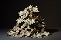 Pile of money dollar investment abundance. AI generated Image by rawpixel.