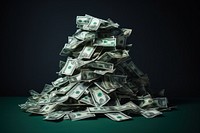 Pile of money gambling dollar investment. AI generated Image by rawpixel.