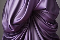 Abstract sculpture purple curve silk. AI generated Image by rawpixel.