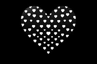 Heart pattern shape white. AI generated Image by rawpixel.