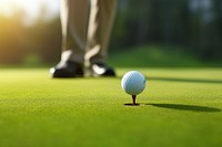 Golf ball outdoors sports. AI generated Image by rawpixel.