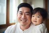Asian family portrait child smile. AI generated Image by rawpixel.
