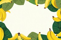Bananas border backgrounds fruit plant. AI generated Image by rawpixel.