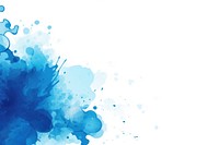 Ink spots border backgrounds blue splattered. AI generated Image by rawpixel.