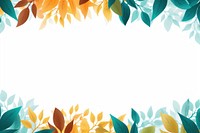 Leaves bottom border backgrounds pattern nature. AI generated Image by rawpixel.