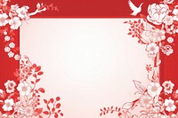 Chinese porcelain border backgrounds pattern flower. AI generated Image by rawpixel.