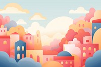Cartoon style backgrounds outdoors sky. AI generated Image by rawpixel.