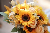 Sunflower bouquet petal plant rose. AI generated Image by rawpixel.