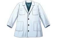 Lab coat jacket blazer white background. AI generated Image by rawpixel.