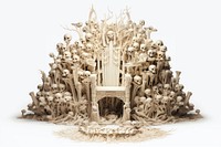 Throne architecture art creativity. AI generated Image by rawpixel.