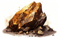 Gold ore mineral accessories accessory. AI generated Image by rawpixel.