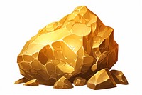Gold ore rock white background . AI generated Image by rawpixel.