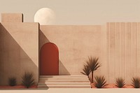 Aesthetic background architecture building outdoors. AI generated Image by rawpixel.