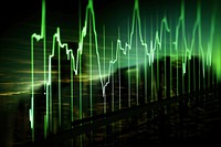 Stock charts green backgrounds light. AI generated Image by rawpixel.