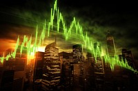Stock charts architecture backgrounds metropolis. AI generated Image by rawpixel.