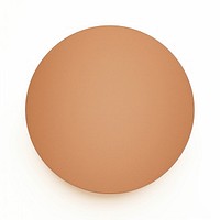 Brown circle shape egg white background simplicity. AI generated Image by rawpixel.