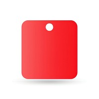 A red circle backgrounds white background rectangle. AI generated Image by rawpixel.