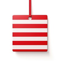 A red stripe shape white background accessories. AI generated Image by rawpixel.
