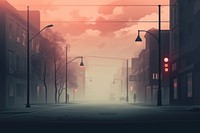 Street fog outdoors vehicle. AI generated Image by rawpixel.