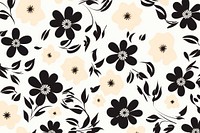 Flower pattern on rectangle shape backgrounds white fragility. AI generated Image by rawpixel.