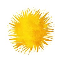Yellow glitter sun stroke shape outline backgrounds white background splattered. AI generated Image by rawpixel.