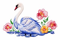 Swan pattern animal white. AI generated Image by rawpixel.